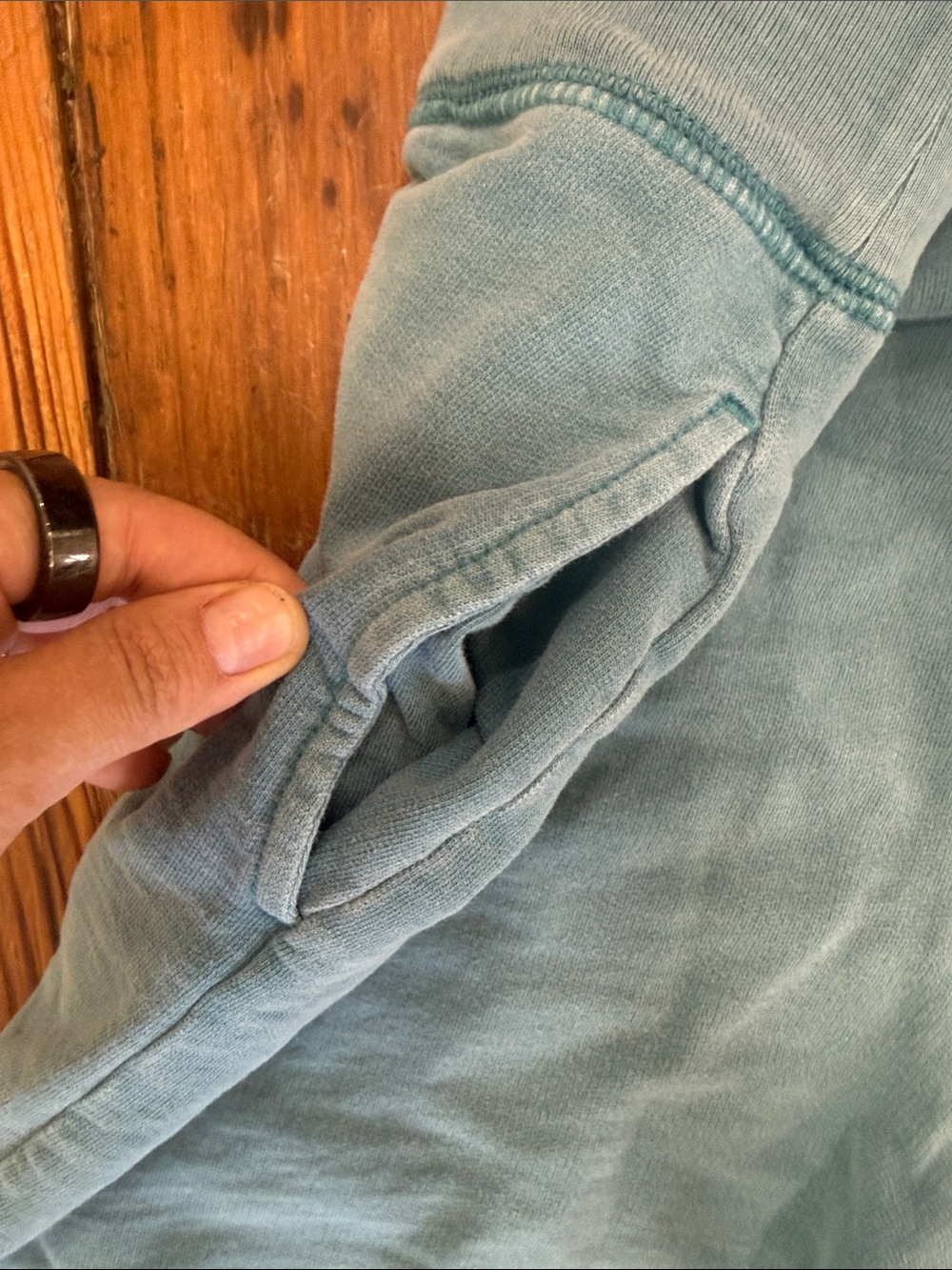 L.L. Bean Blue Capri Sweatpants Size Medium 100% cotton - Picture 9 of 10